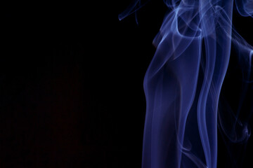 Close up of smoke swirl as background