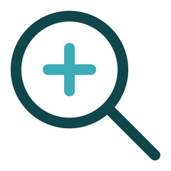 Fototapeta premium zoom in icon for illustration