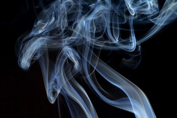 Fototapeta premium Close up of smoke swirl as background