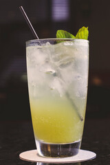 Chilcano Thai made with ginger macerated in pisco, pineapple honey, northern lemon and ginger ale