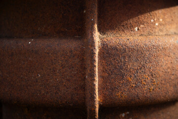 close up rusty metal background