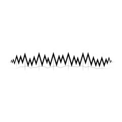 sound wave graphic line minimal symbol design isolated on a white background
