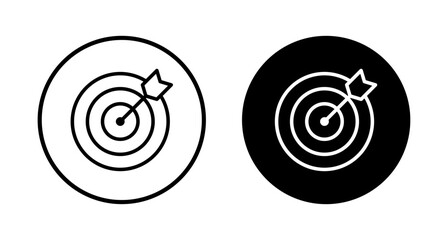 Target icon vector isolated on white background. Target vector icon. goal icon. marketing target. Aim