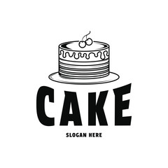 cake logo design concept idea