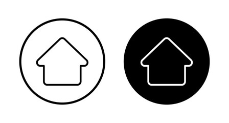 Home icon vector isolated on white background. House vector icon. Address