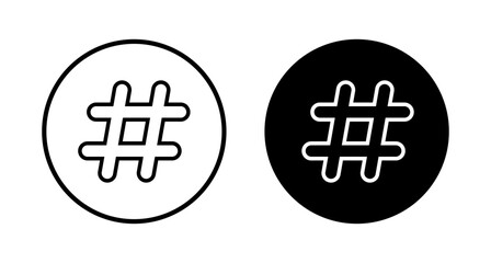 Hashtag icon vector isolated on white background. hashtag vector icon