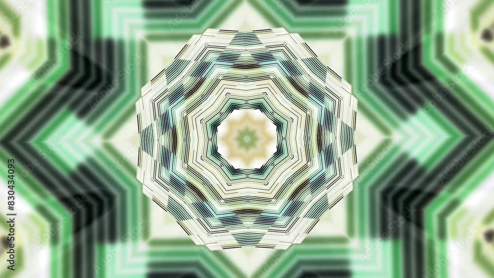Poster shimmering psychedelic pattern with hypnotic effect. design. colorful animated mandala pattern. shim