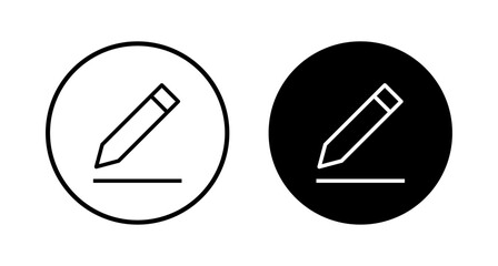Edit icon vector isolated on white background. Pencil icon. sign up Icon vector. edit text