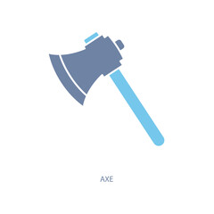 axe concept line icon. Simple element illustration. axe concept outline symbol design.