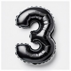 Inflate, puffy shapes made of black soft detailed leather, folds and wrinkles on material, isolated&nbsp;on&nbsp;white.
