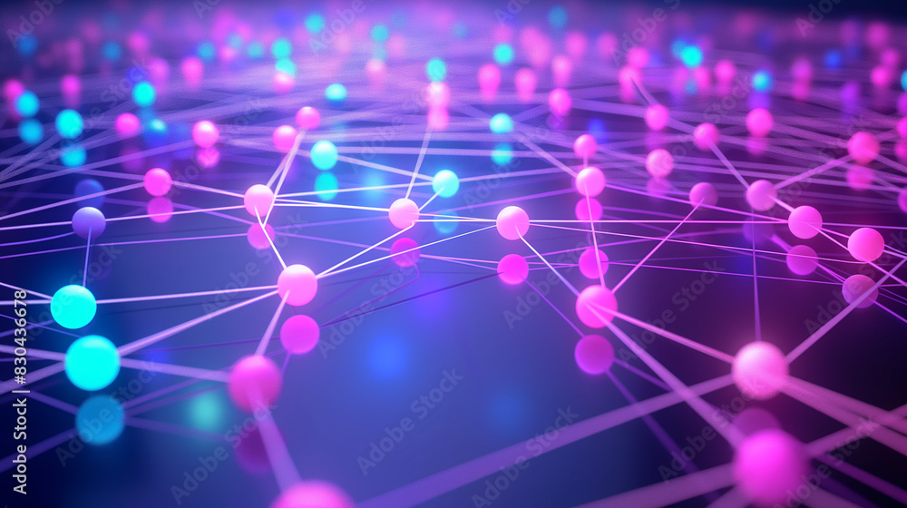 Poster internet networking global business network concept