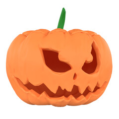 The  jack o lantern for halloween or holiday concept 3d rendering.