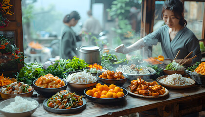Fototapeta premium Food background