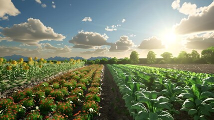 Sustainable and Resilient Farming Techniques Adapted to Changing Climate Conditions in a Scenic