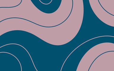 Vintage color wavy lines background 