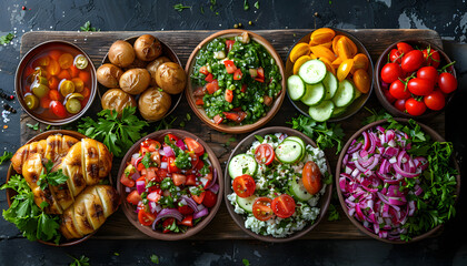 Fototapeta premium Food background
