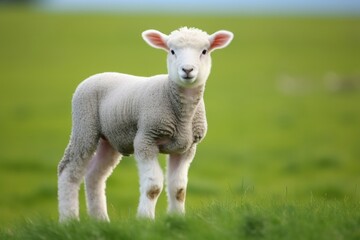 Lamb livestock outdoors standing.