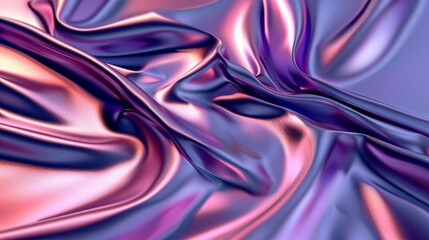 Processed collage of Iridescent fabric trendy cloth holographic texture. Background for banner, backdrop or texture for 3D mapping