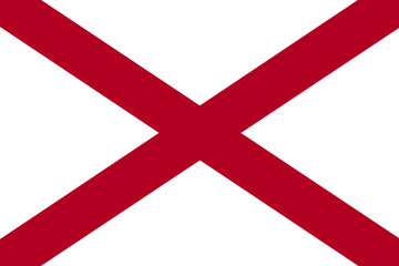 Obraz premium Alabama State Flag background illustration