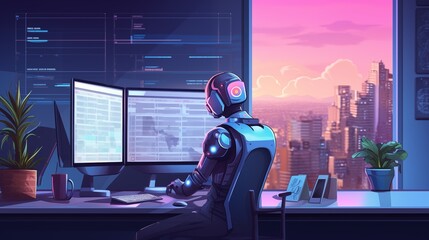 AI assistant managing tasks on a desktop