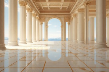 Ancient temple architecture building flooring.