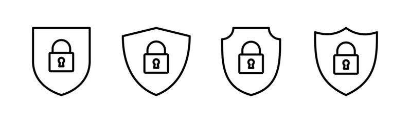 Security icon set. protection icon. privacy. vpn