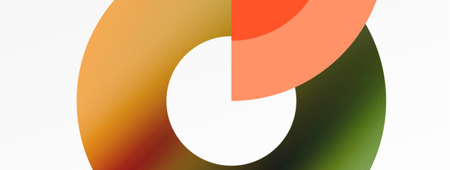 Circle geometric abstract vector background