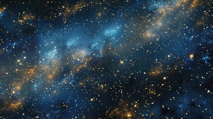 Obraz premium Starry night sky with a multitude of stars and the Milky Way in the space backdrop