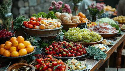 Obraz premium Food background