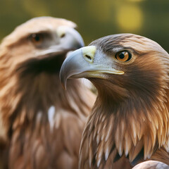 Obraz premium 독수리, Eagle, Bird of prey, Raptor, Majestic, Wingspan, Talons, Beak, Soar, Predator, Powerful, Feathered, Hunter, Wildlife, Symbolic, Freedom, Aerial, Nest, Keen eyesight, Fierce, Conservation, Nature,