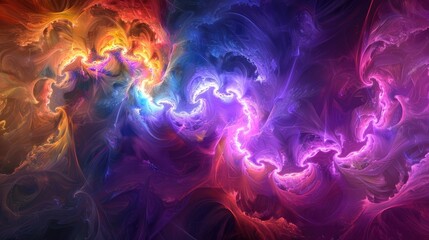 Fototapeta premium Fractal Color Texture Background Perfect for Creative Projects