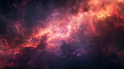 Fototapeta premium Captivating Cosmos: Nebulae and Galaxies in Space