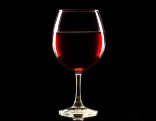 Red wine in a crystal glass, ready to be savored.