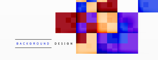 Dynamic colorful squares background. Vector Illustration For Wallpaper, Banner, Background, Card, Book Illustration, landing page