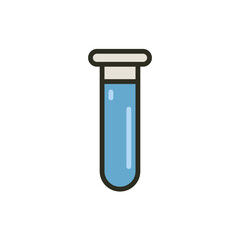 Laboratory flask icon. Laboratory chemical equipment vector illustration