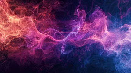 Fototapeta premium Fractal Smoke with High Resolution Quality for Graphic Design Projects in Cosmos Science and Abstraction