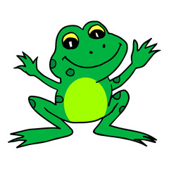 little frog vector illustration