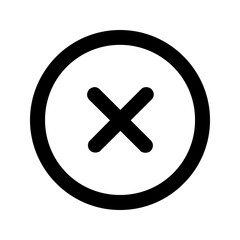 Wrong marks and crosses signs of line vector mark buttons. false vector illustration. EPS 10