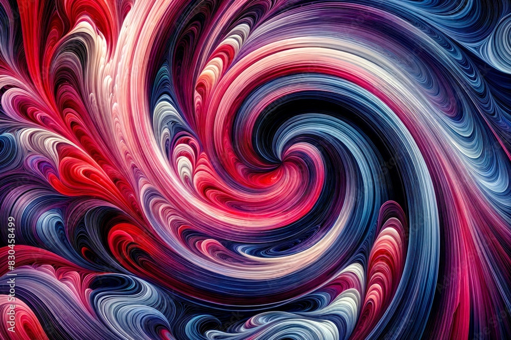 Poster dynamic swirling patterns