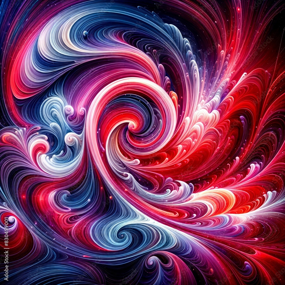 Poster dynamic swirling patterns