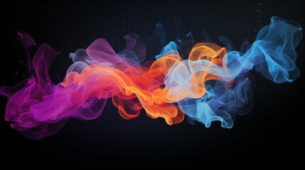 Fototapeta premium Colorful Abstract Smoke Swirls