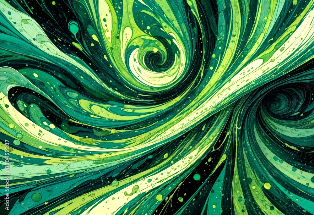 Poster dynamic swirling patterns
