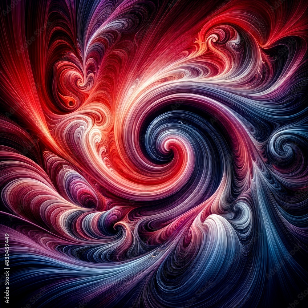 Poster dynamic swirling patterns