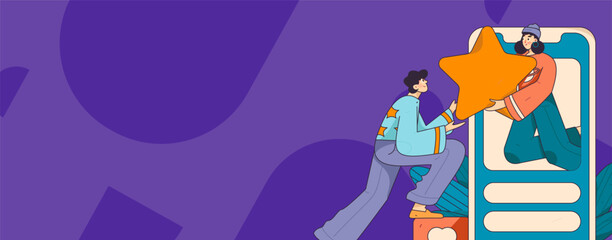 Happy Valentine's Day flat character vector concept business hand drawn illustration
