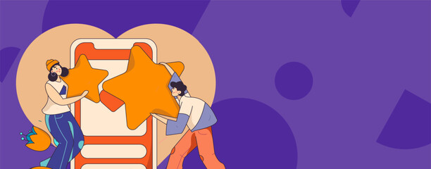 Happy Valentine's Day flat character vector concept business hand drawn illustration
