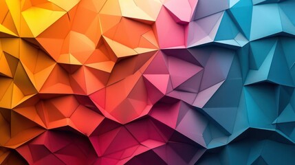 Fototapeta premium Exploring Dimensions, A Modern Art Collage with Colorful Paper Sculpture