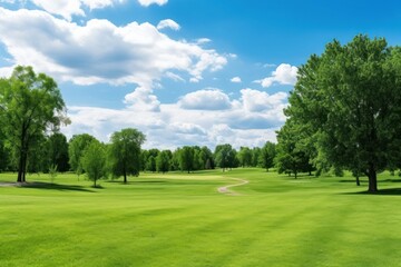 Green lawn landscape outdoors nature.