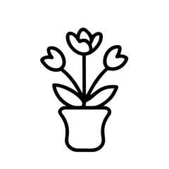 Flowers Icon Outline