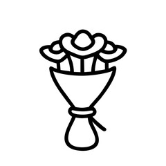 Flowers Icon Outline