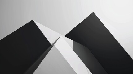 Minimalistic Abstract Architecture Concept Desktop Wallpaper: Sleek and Sophisticated Composition with Clean Lines, Geometric Shapes, Monochromatic Palette, and Modern Design Elements